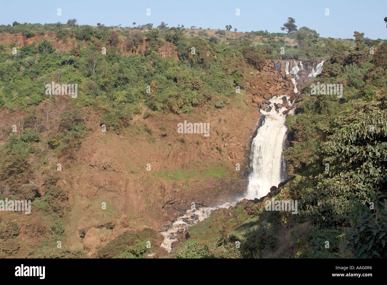 Fetan River Waterfall Near Kuch Ethiopia Africa Stock Photo - Alamy