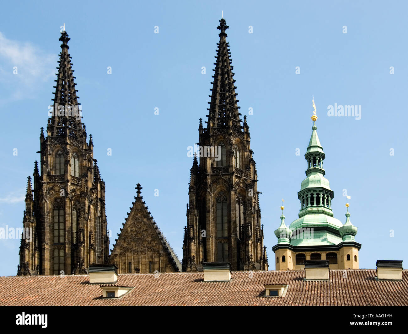 St Vitus’s Cathedral, seen from second courtyard, Prague Castle, Prague