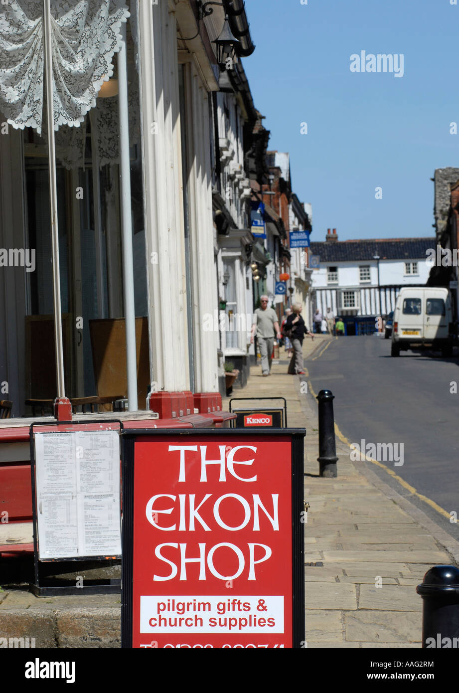 Little Walsingham High Street Norfolk England UK Stock Photo Alamy