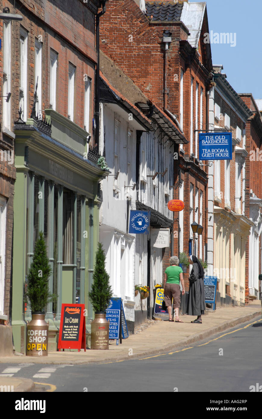 Little Walsingham High Street Norfolk England UK Stock Photo Alamy