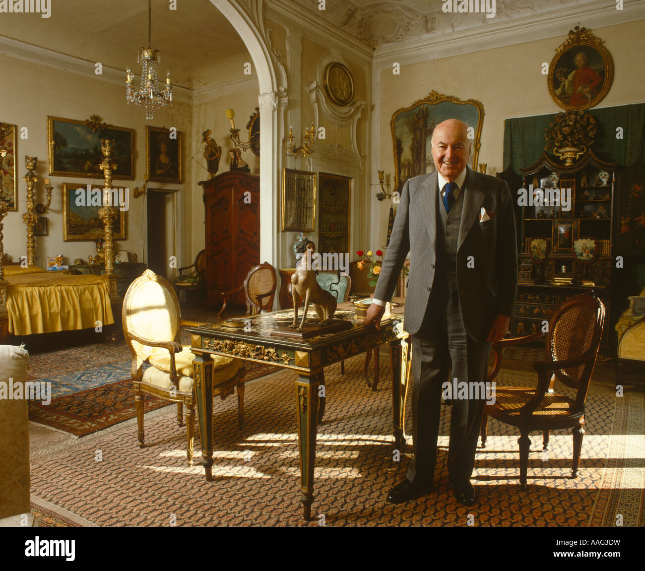 Sir Harold Acton, writer Stock Photo