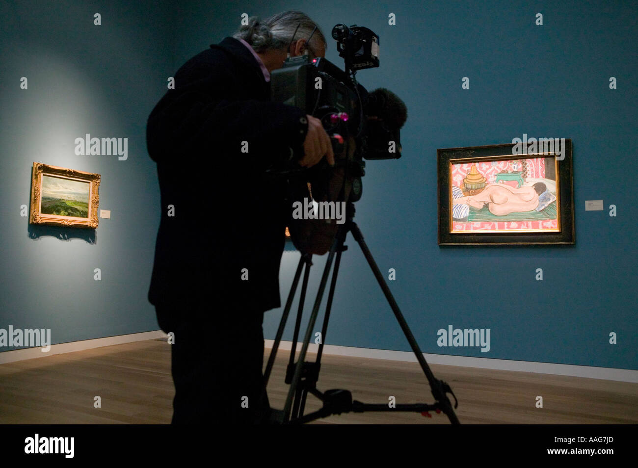 Media preview of an Impressionism and modern art sale at Sotheby s in New York City USA Stock Photo