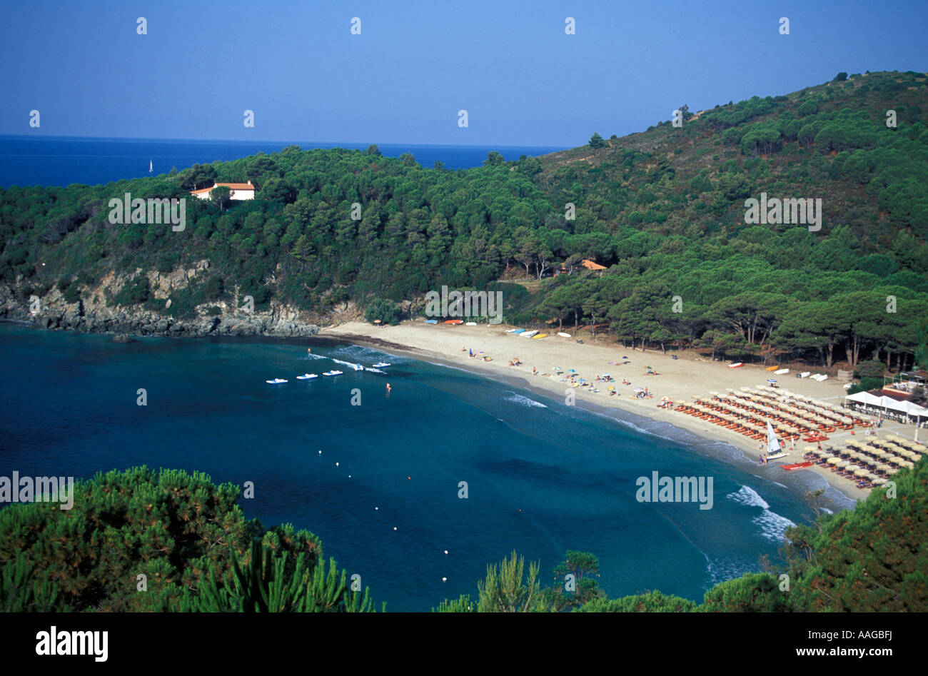 Spiaggia di Fetovaia Campo nell Elba Elba Tuscany Italy Stock Photo - Alamy