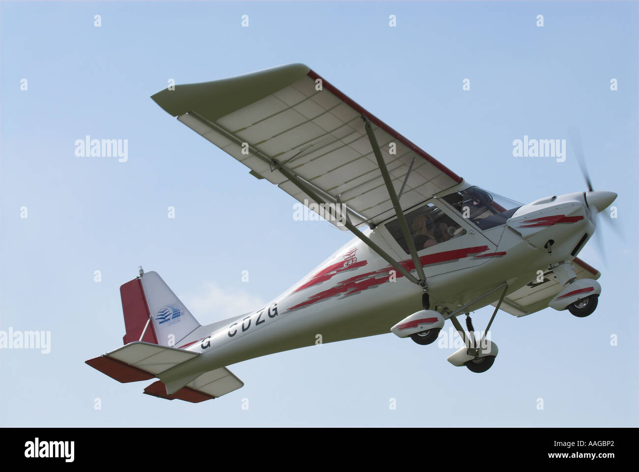 Aerosport IKARUS C42 FB80 at Popham Hampshire Stock Photo