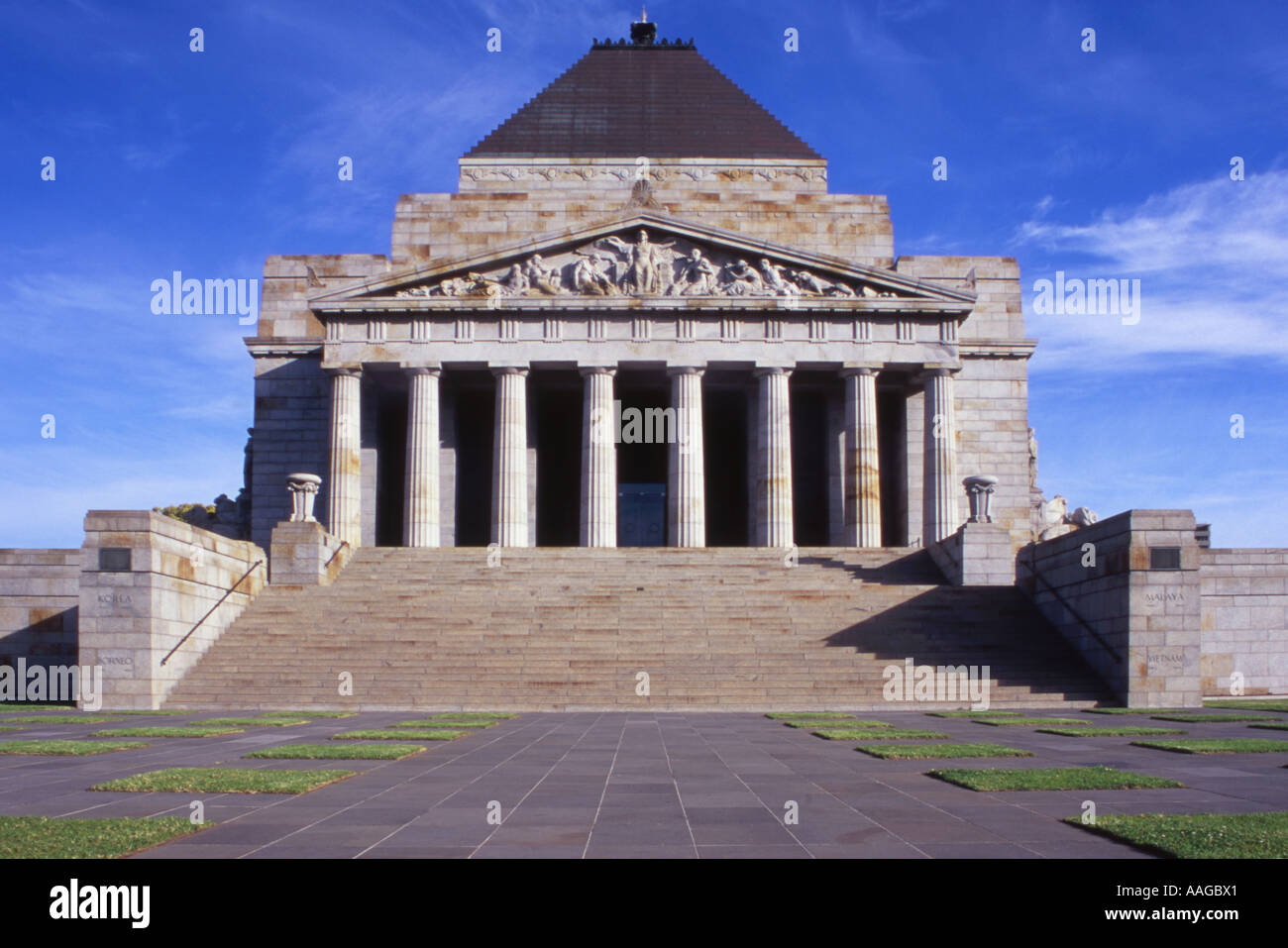 Shrine of Rememberance Melbourne Victoria Australia Stock Photo