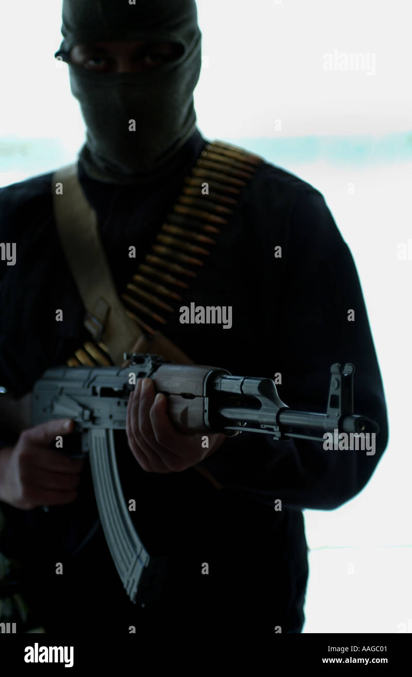 Balaclava Gun Ak47 High Resolution Stock Photography and Images Alamy