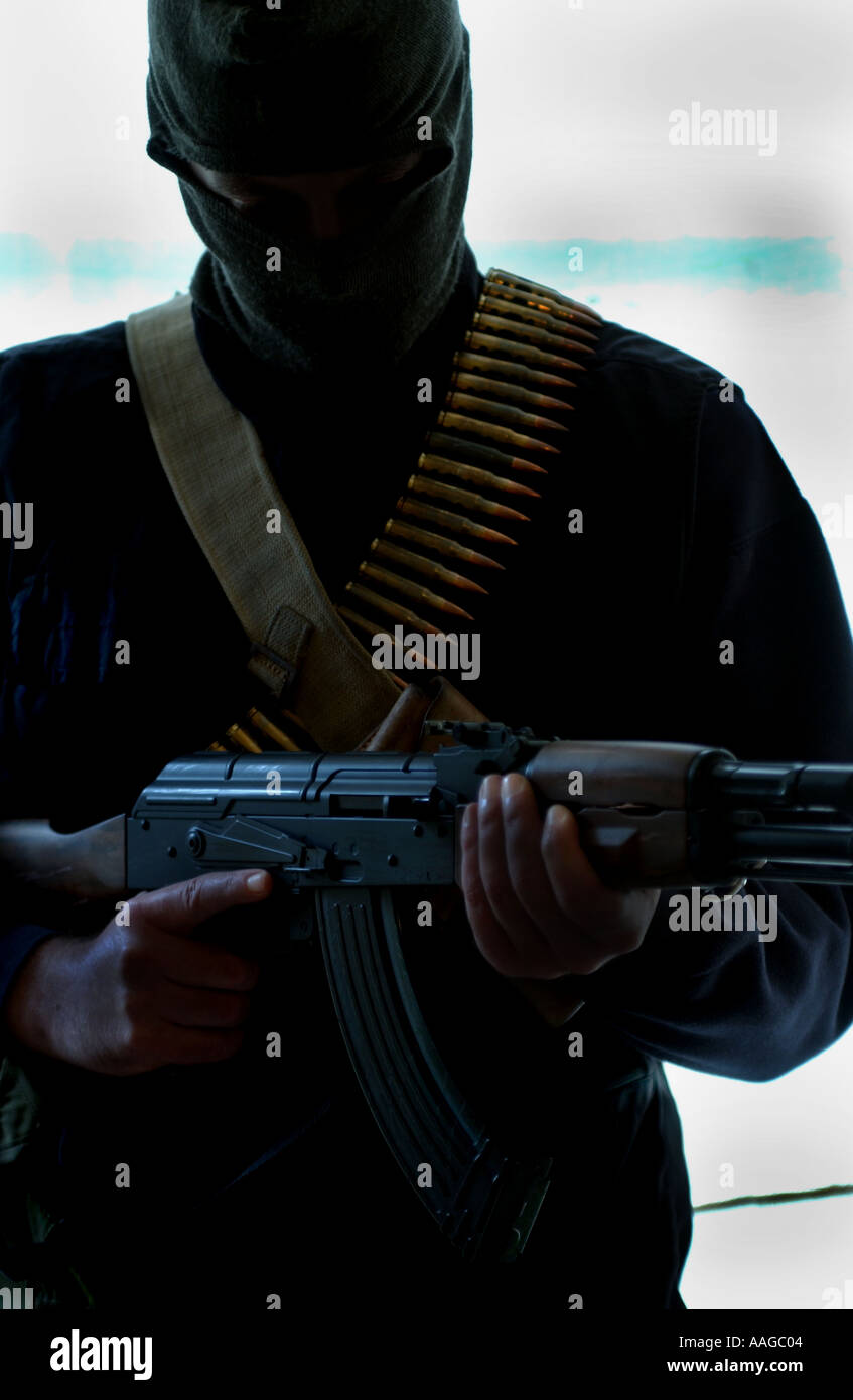 Balaclava gun ak47 hires stock photography and images Alamy