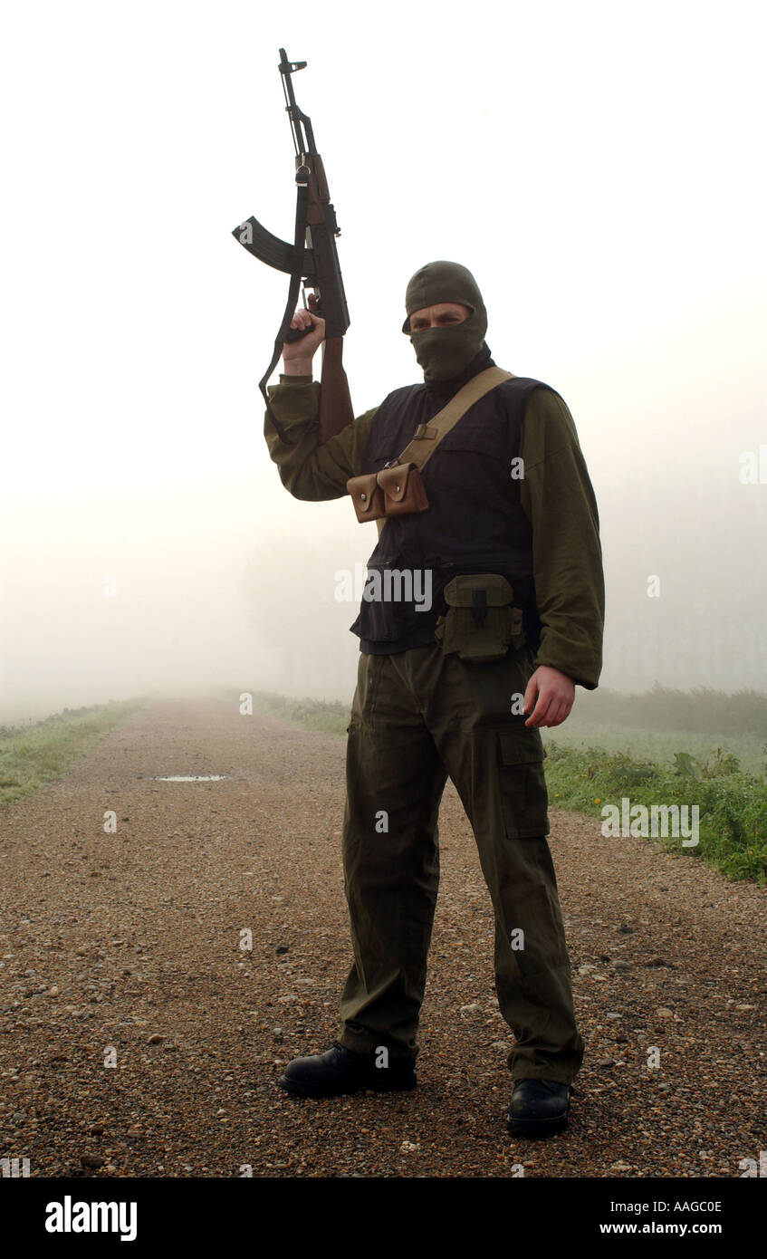Balaclava gun ak47 hires stock photography and images Alamy