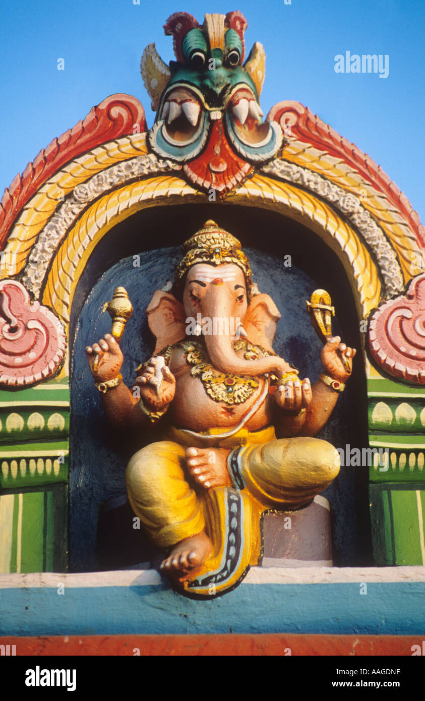 Kapaleeswarar Hindu Temple detail Chennai Tamil Nadu India Stock Photo ...