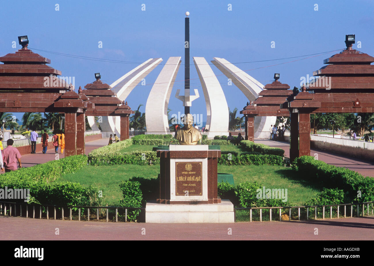 Ramachandran Monument Marina Beach Chennai Tamil Nadu India Stock Photo