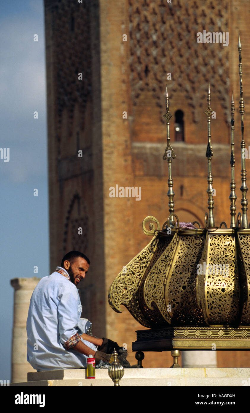 Le Tour Hassan and Mosque - Rabat, MOROCCO Stock Photo - Alamy