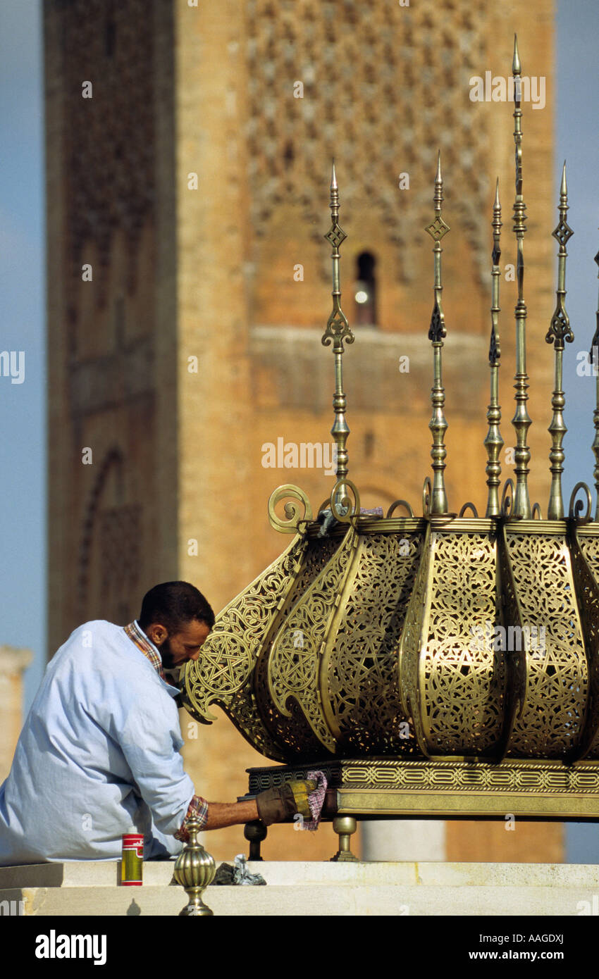 Le Tour Hassan and Mosque - Rabat, MOROCCO Stock Photo - Alamy