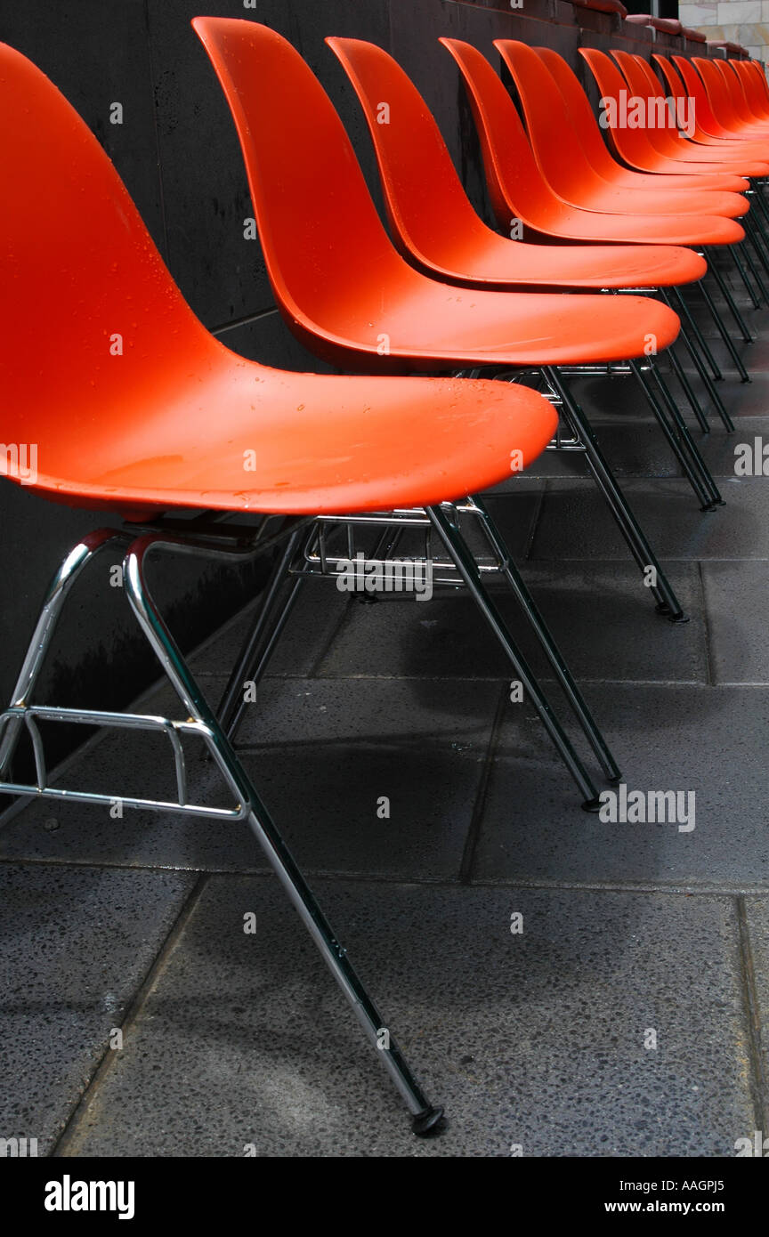 Row of seats Stock Photo