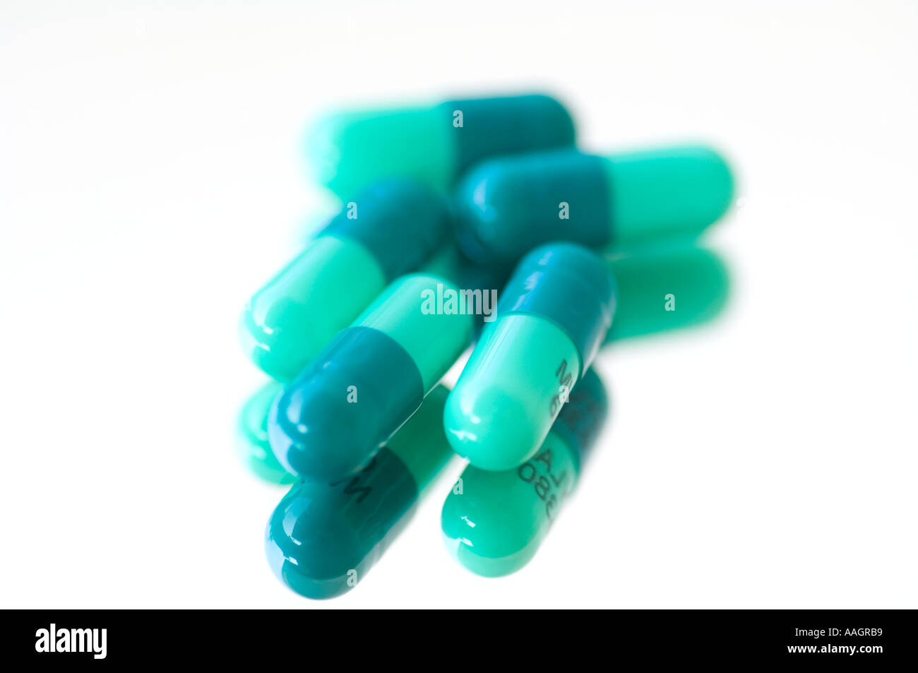 closeup view of pills Stock Photo