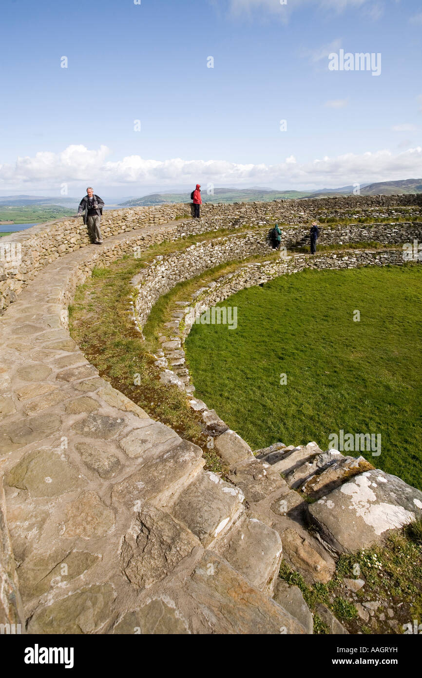 Ireland County Donegal Inishowen Peninsula Burt Grianan an Aileach stone palace of the sun cashel Stock Photo