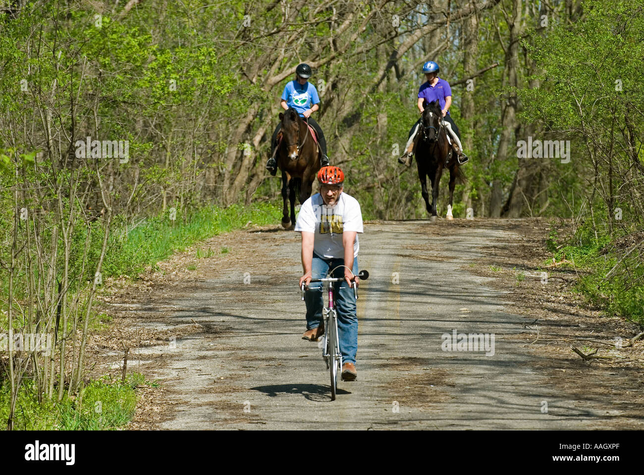 Spring Riders Stock Photo