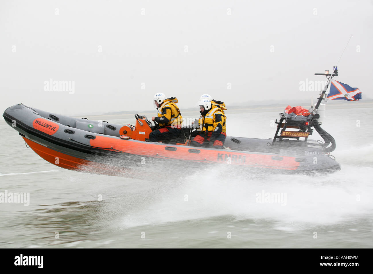 Rescue operations by the lifeboat association at the North Sea editorial use only no negative publicity Stock Photo