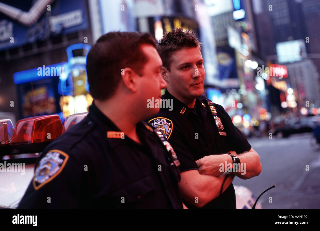 New York City Police Officers patroling in Times Square New York NY New ...