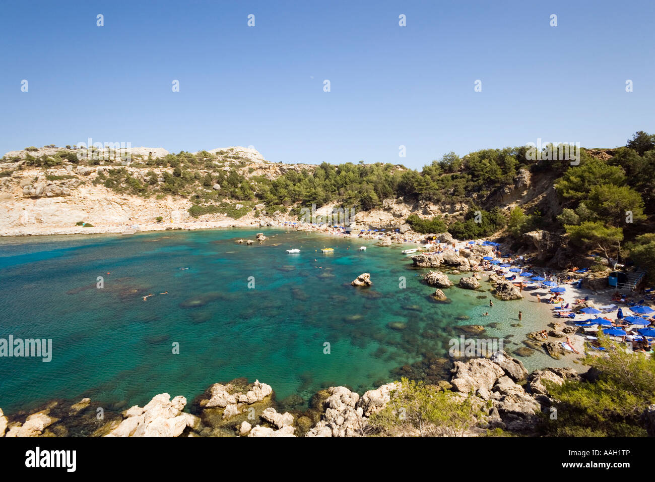 View Over Beach At Anthony Quinn Bay Film Location Of The Film The