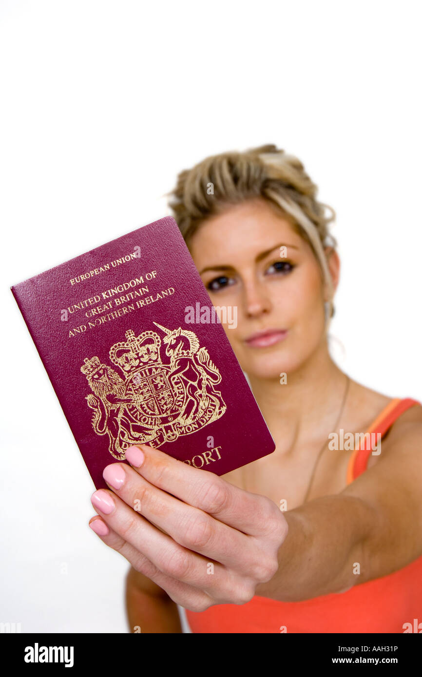 Passport uk female hi res stock photography and images Alamy