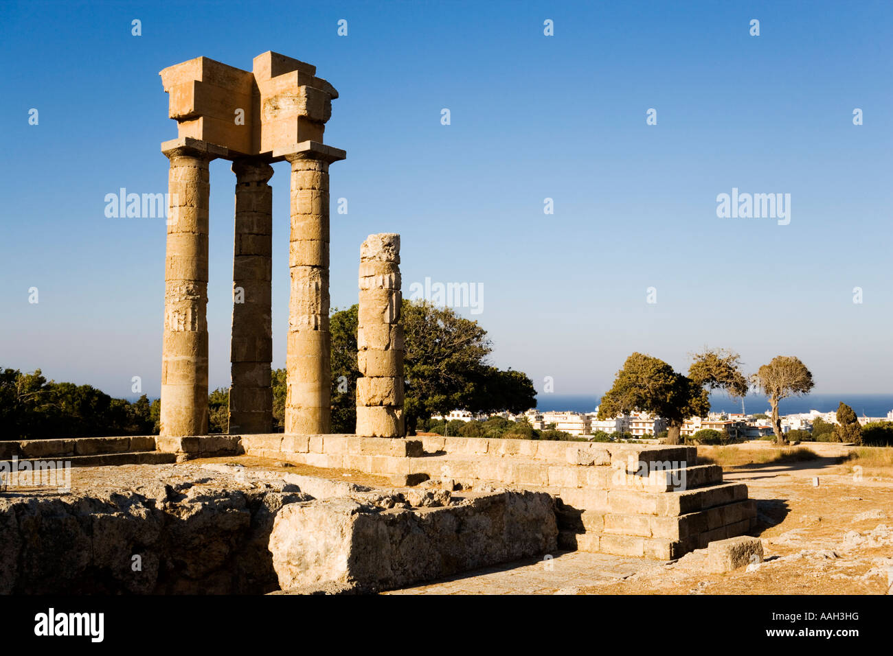 Remains of the Applo Pythios Temple the patron deity of the city on the ...