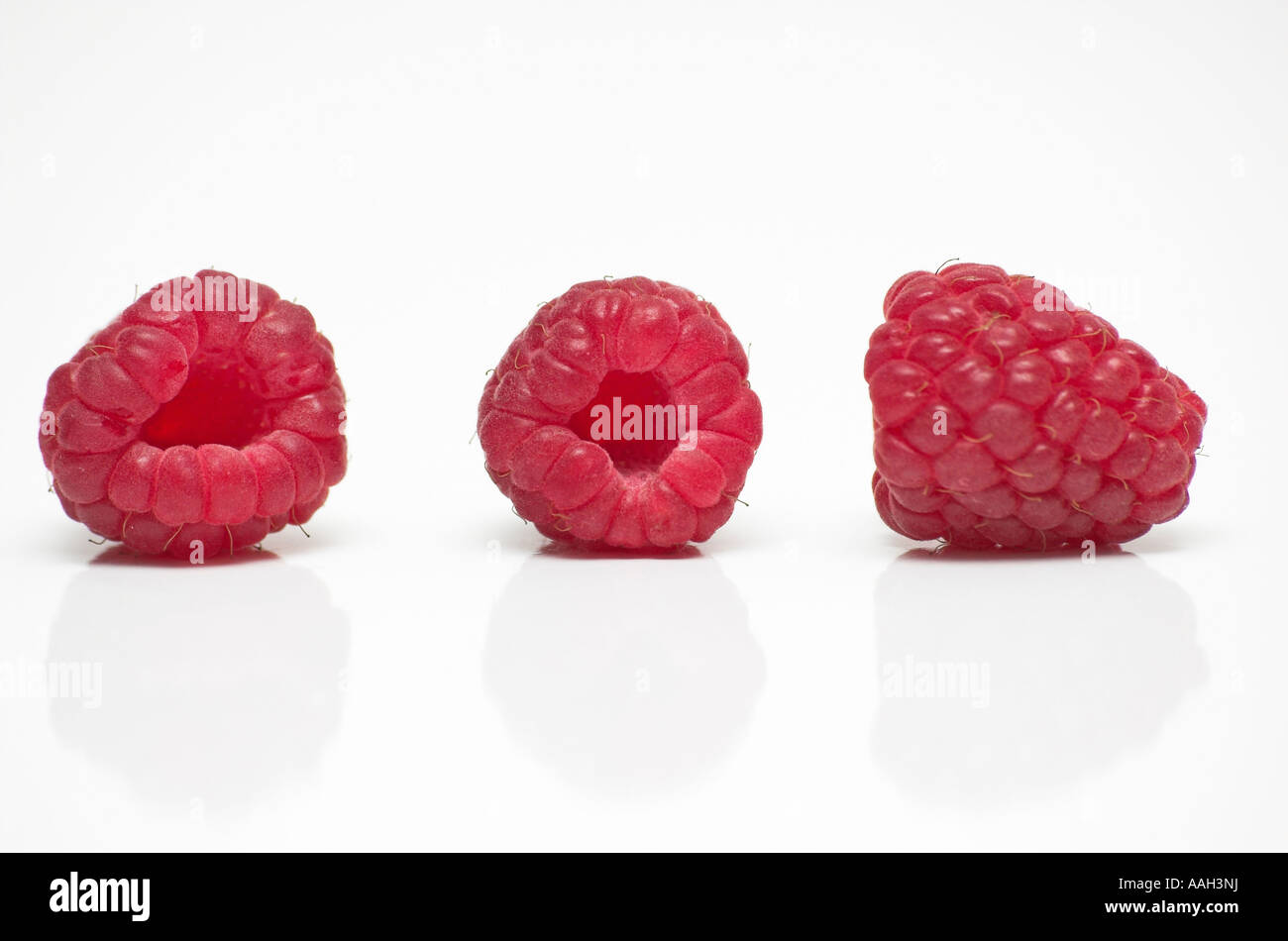 Fresh Raspberries Close up Stock Photo