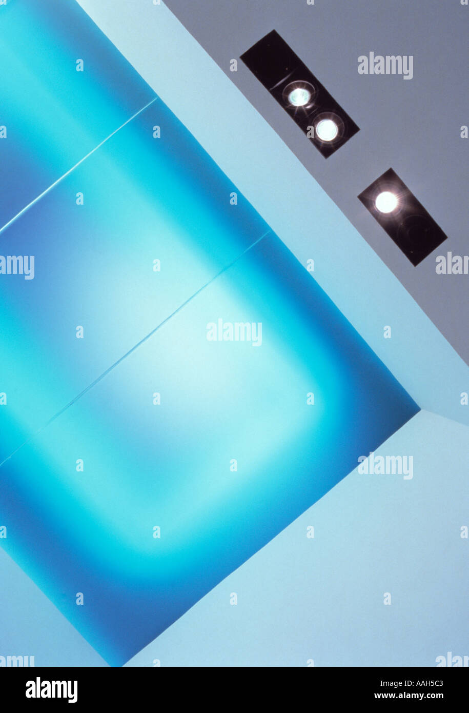 glass ceiling in refurbished apartment Stock Photo Alamy