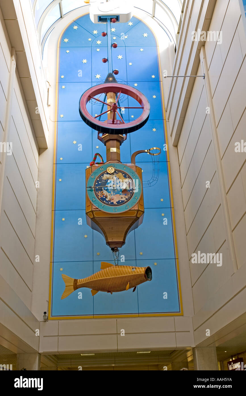 Wishing Fish Clock Regent Arcade Cheltenham UK Stock Photo Alamy
