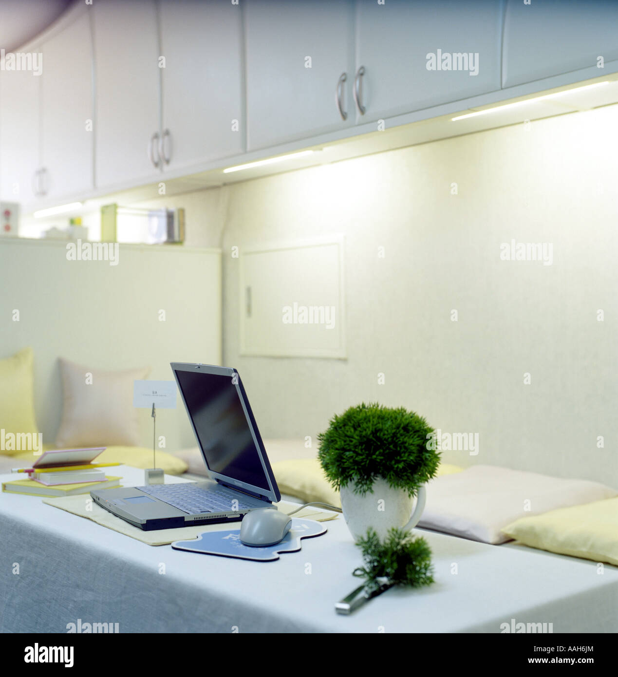 notebook on a desk Stock Photo - Alamy