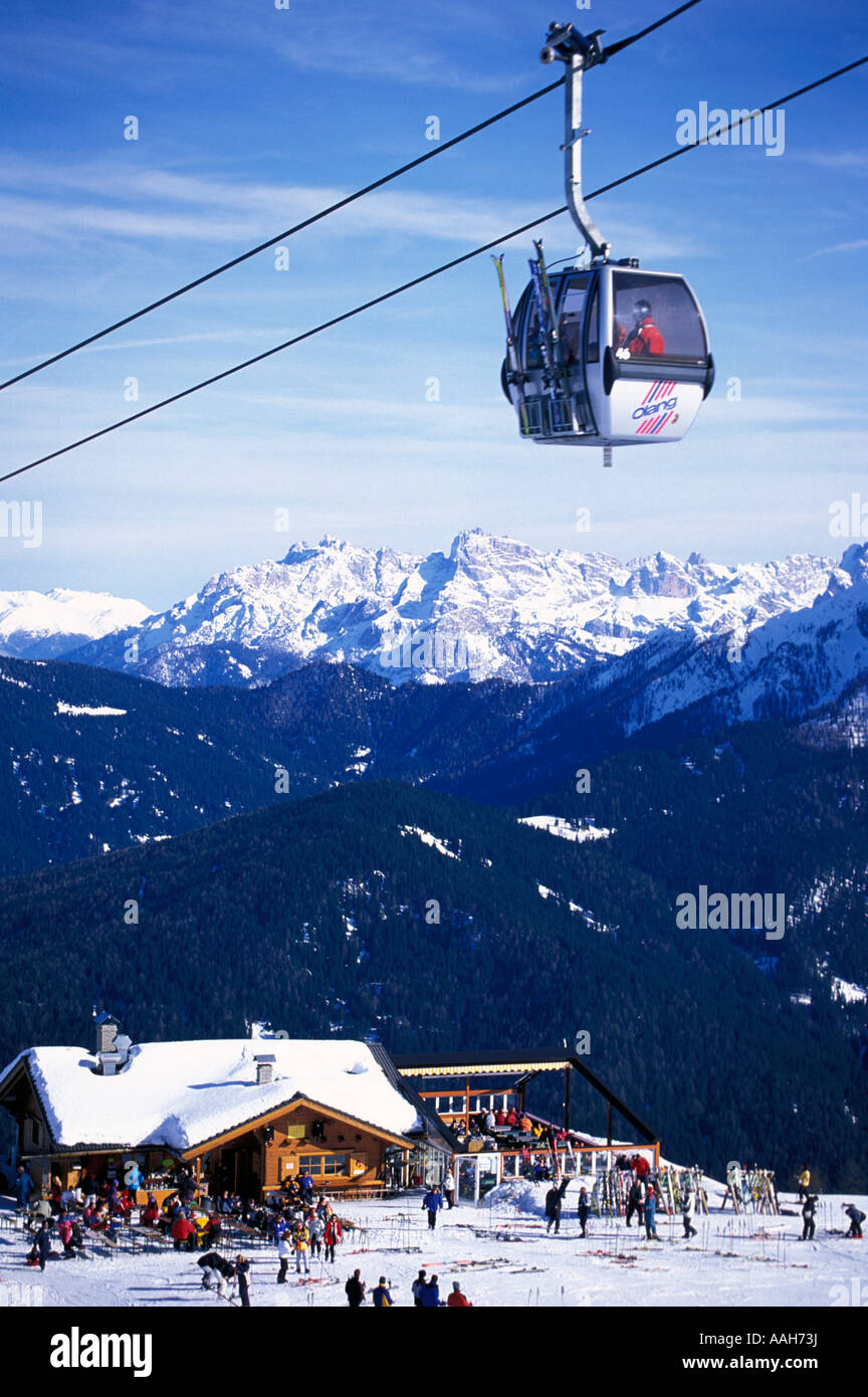 Skihut Olang Plan de Corones South Tyrol Italy Stock Photo