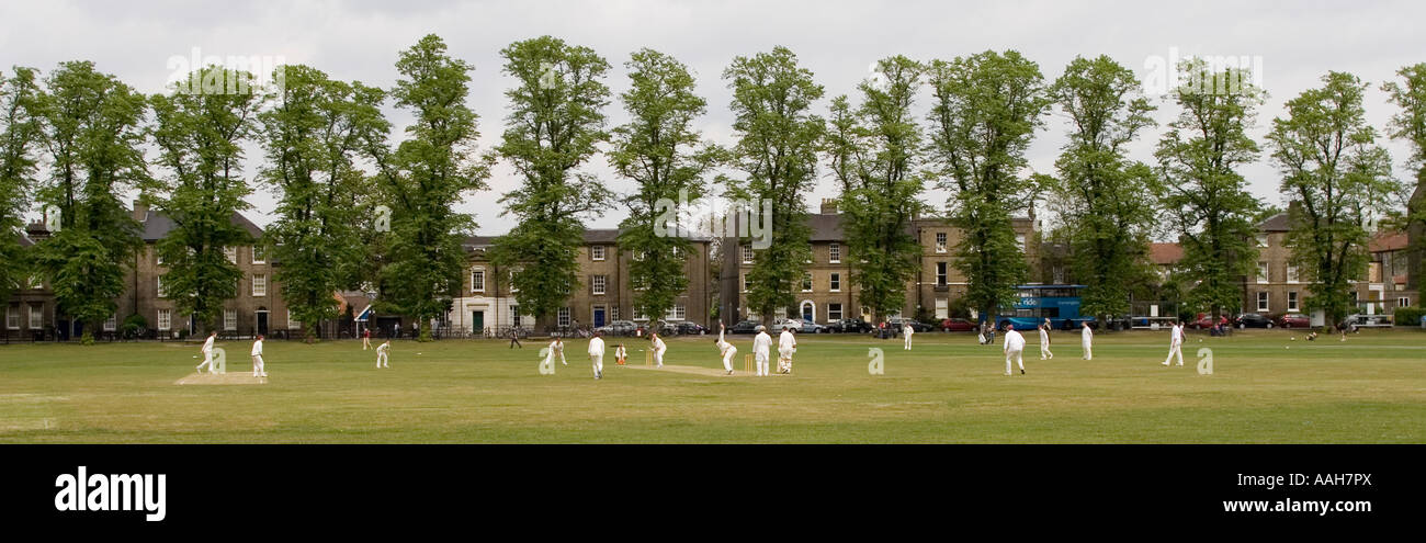 Cricket on Parker's piece Cambridge England Stock Photo