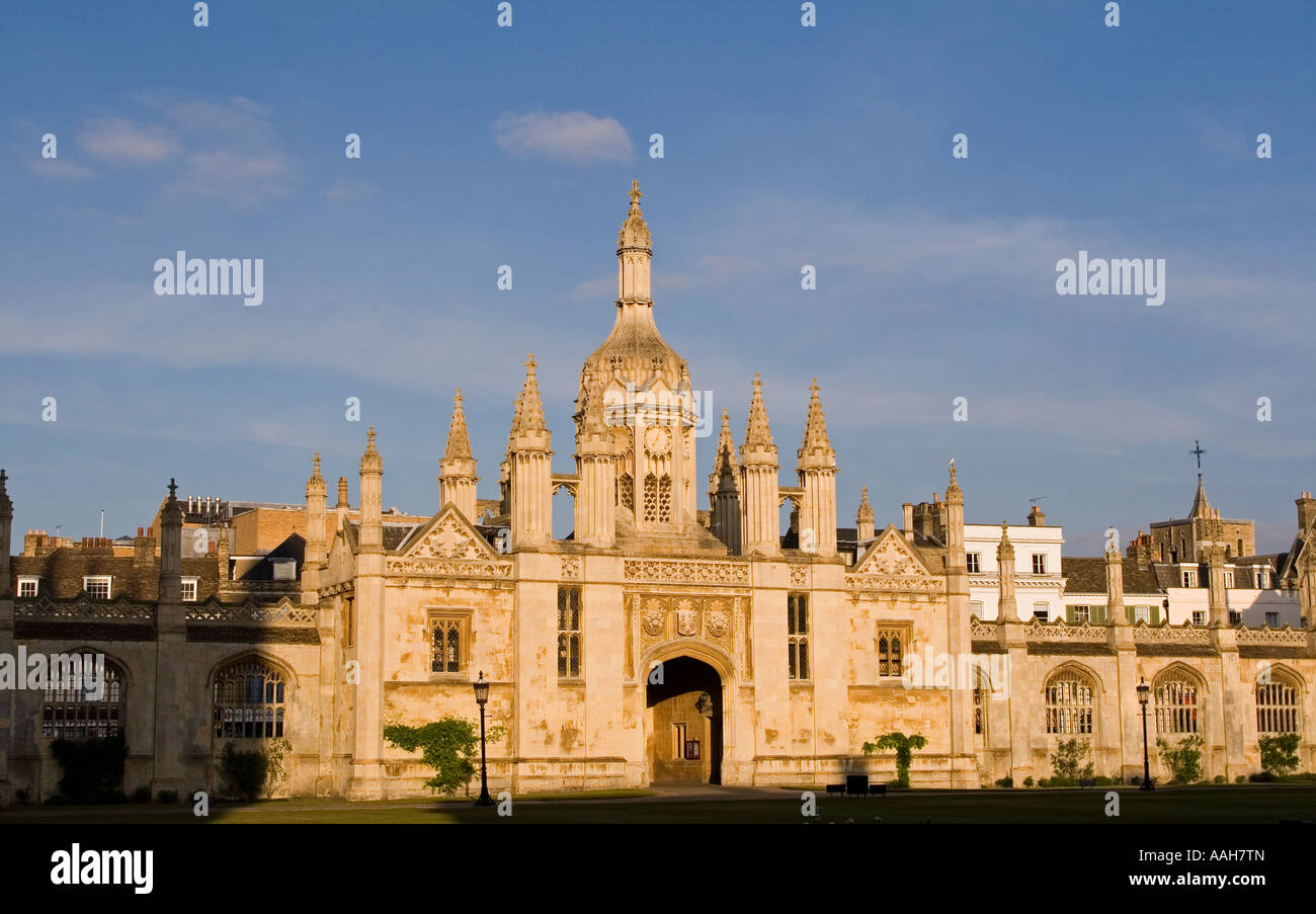Kings College entrance Cambridge University England Stock Photo