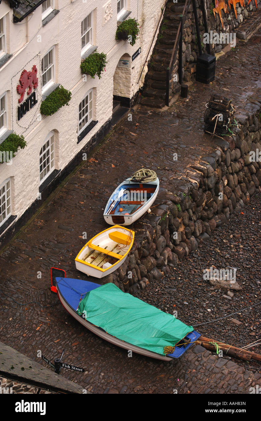 THE NORTH DEVON FISHING VILLAGE OF CLOVELLY UK Stock Photo - Alamy