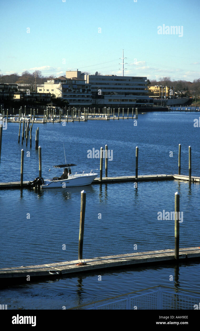 View of the Navesink River and Oyster Point Hotel in Red Bank New