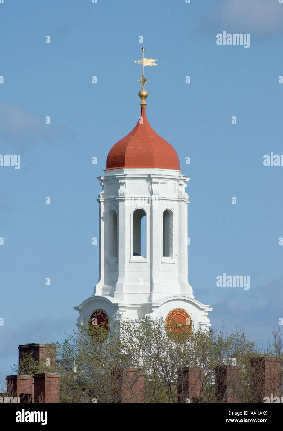 One of the many belltowers at Harvard University, in Cambridge, Massachusetts Stock Photo