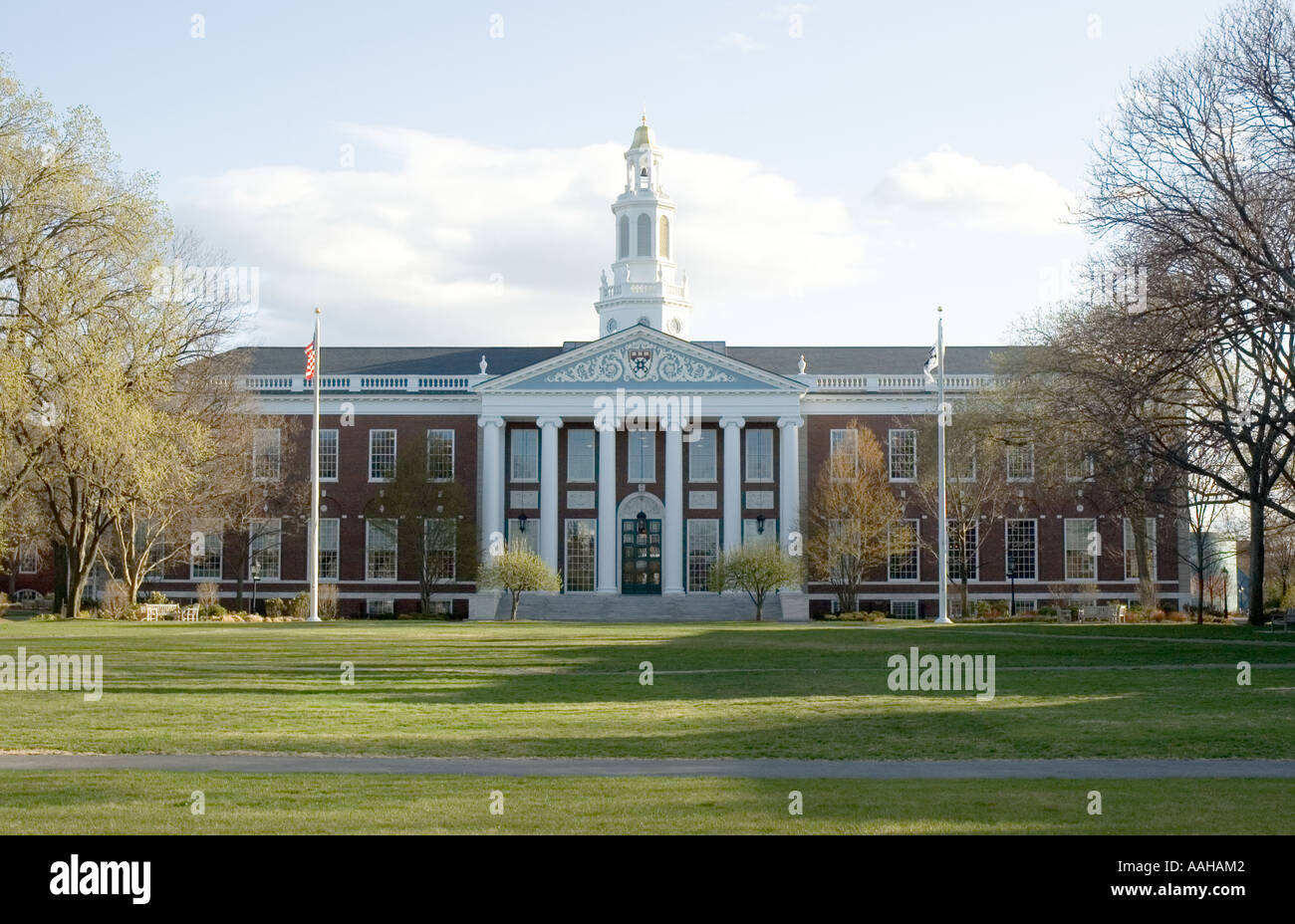 The Baker Library at Harvard Business School on Storrow Drive in ...