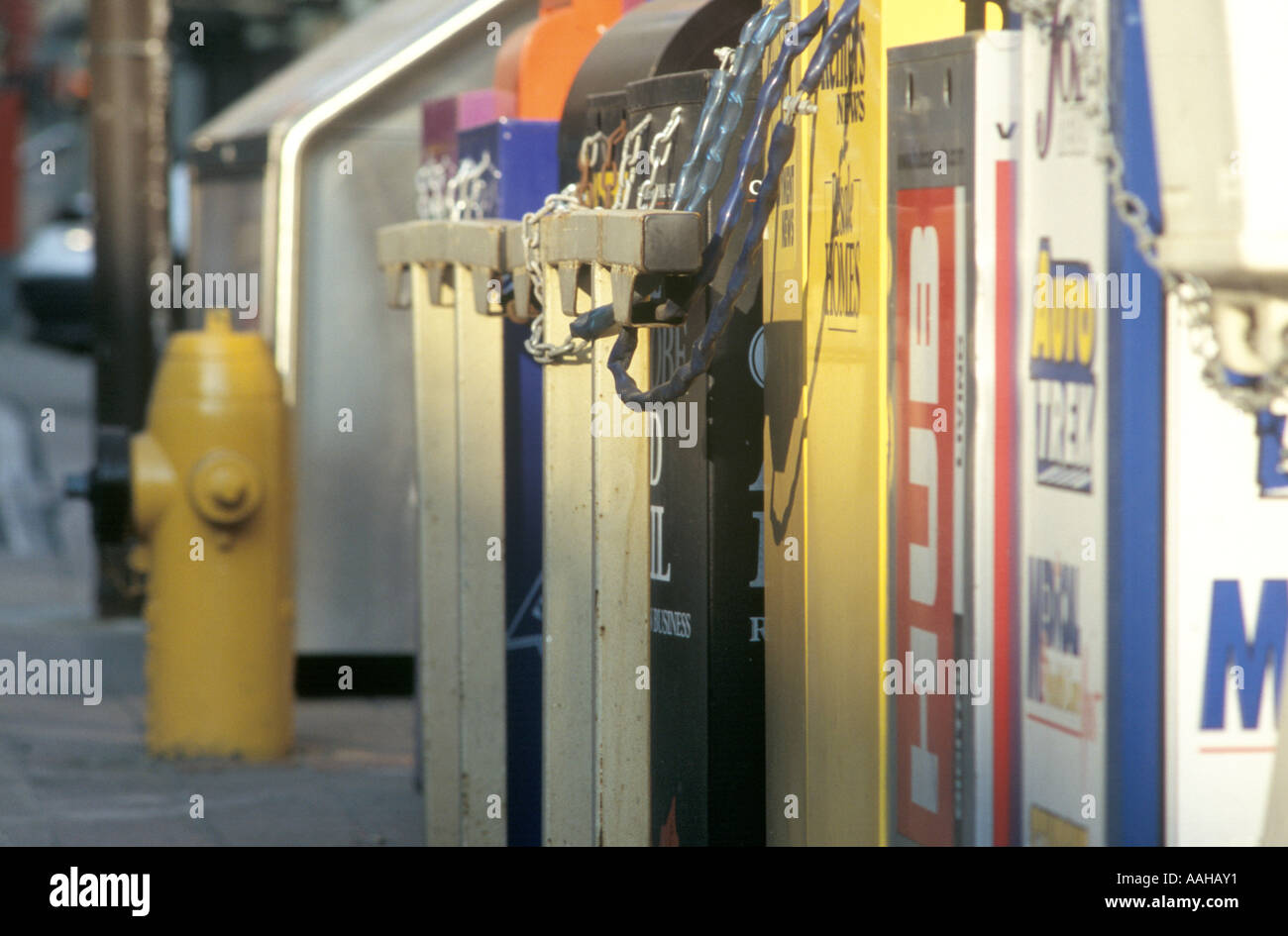 newspaper vending machines on sale in toronto ontario canada Stock