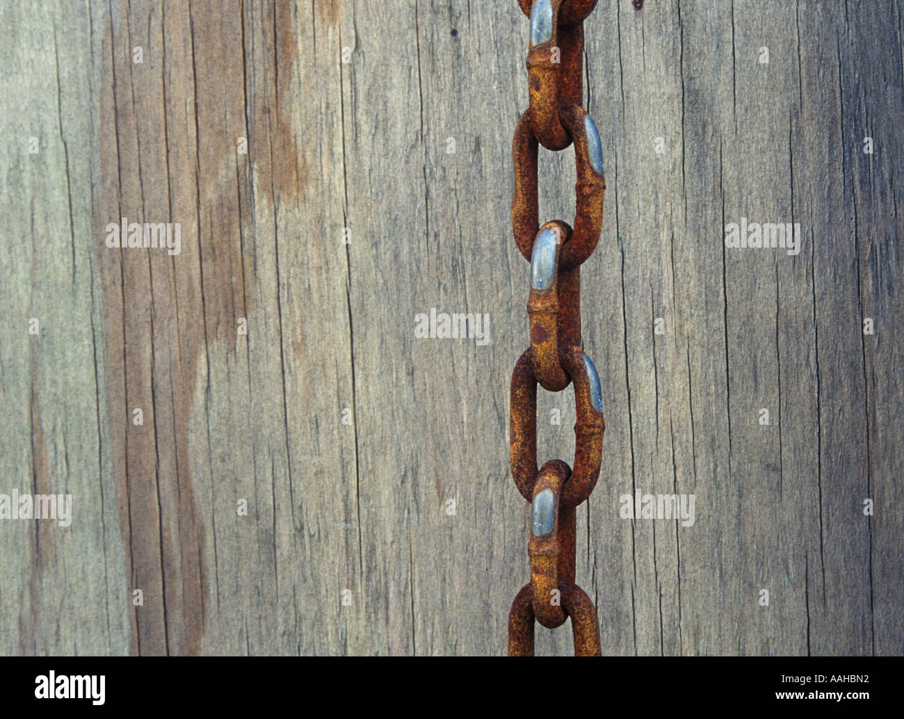 old chain hanging Stock Photo