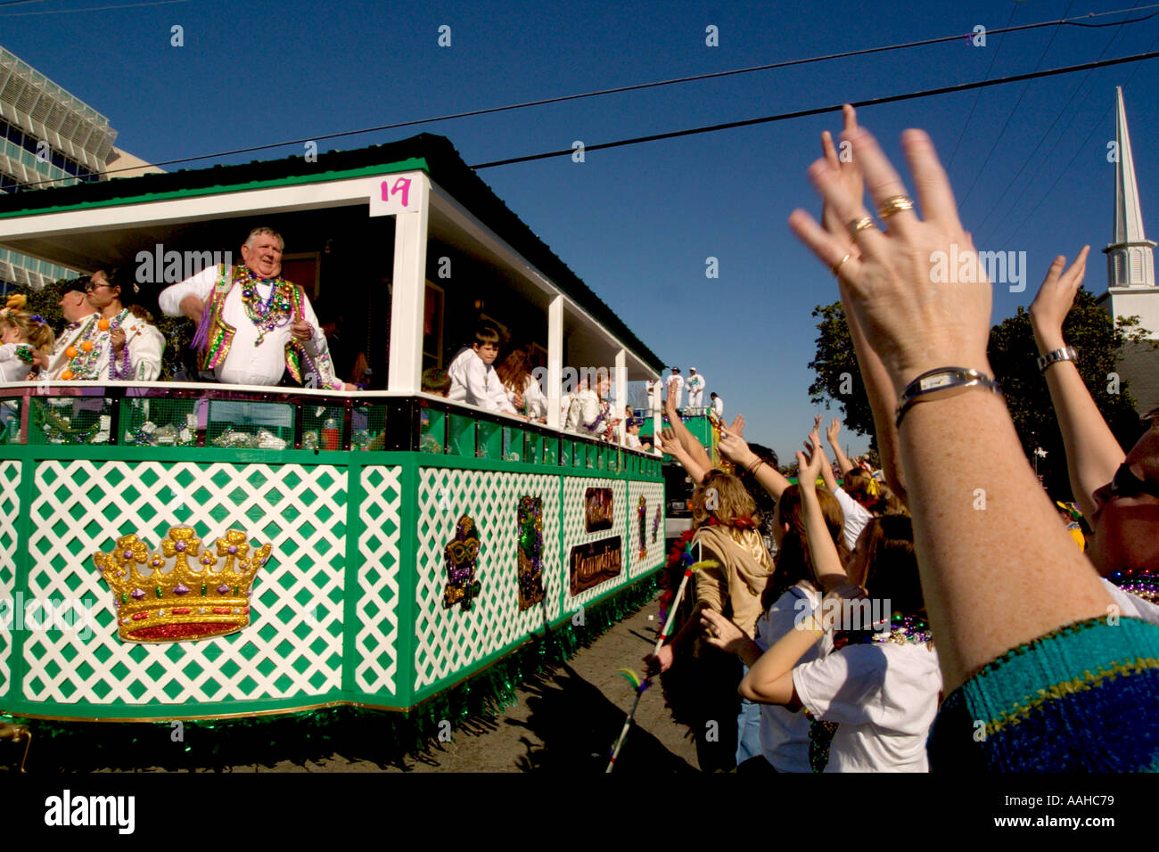 what is thrown from mardi gras floats
