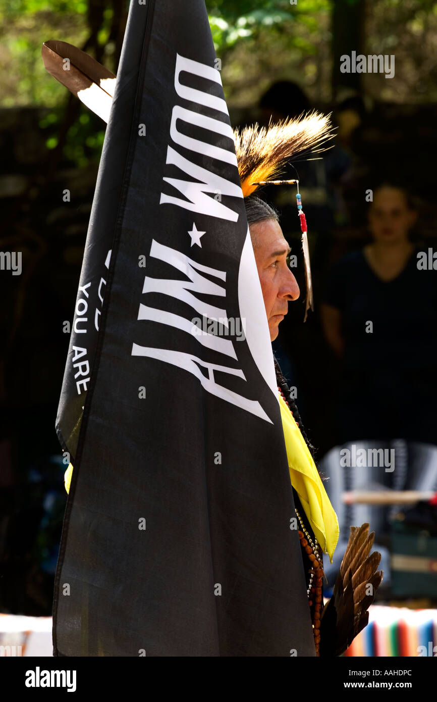 Indian POW MIA flag during prayer Stock Photo - Alamy