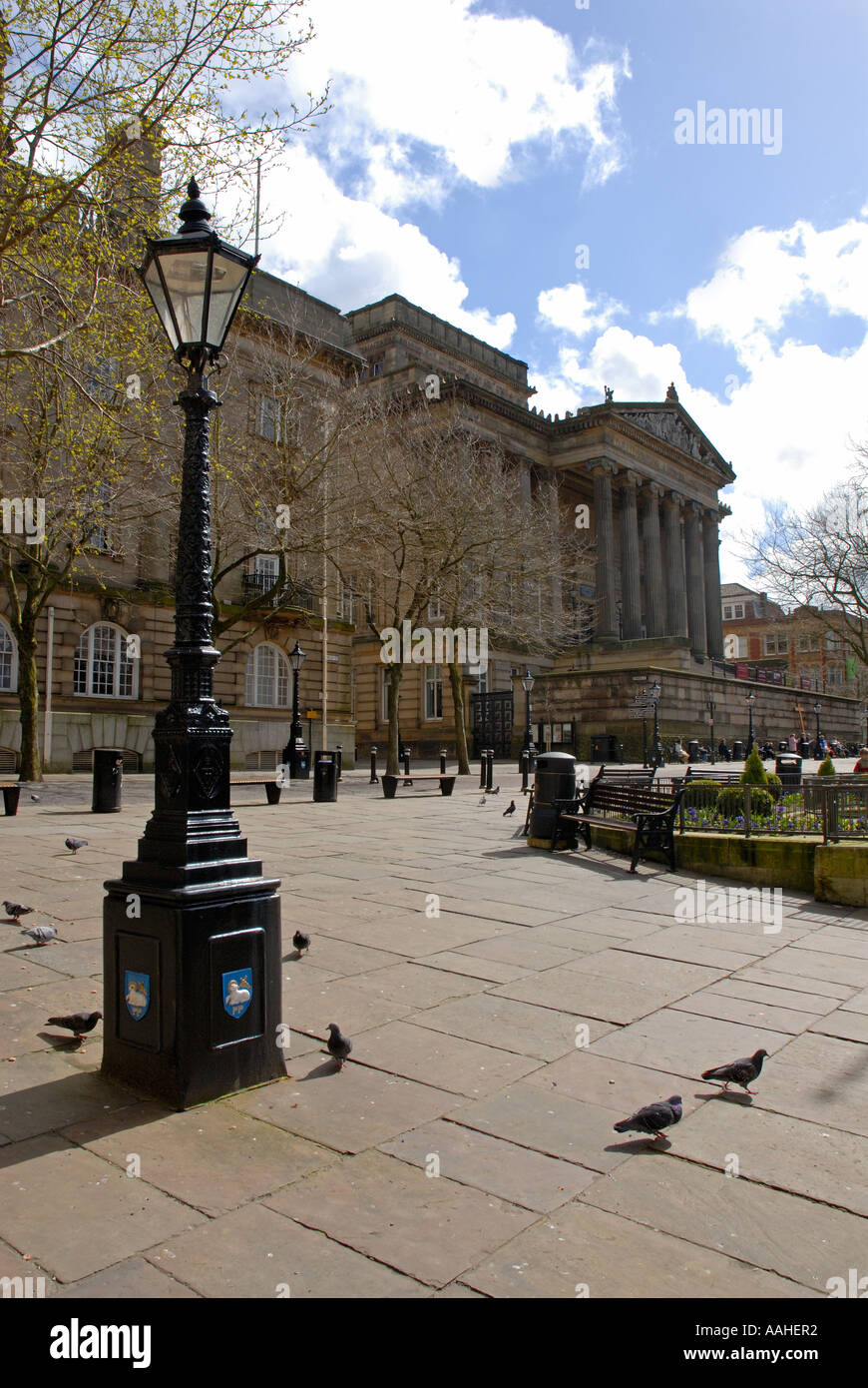 Preston City Centre Harris Library Stock Photo Alamy