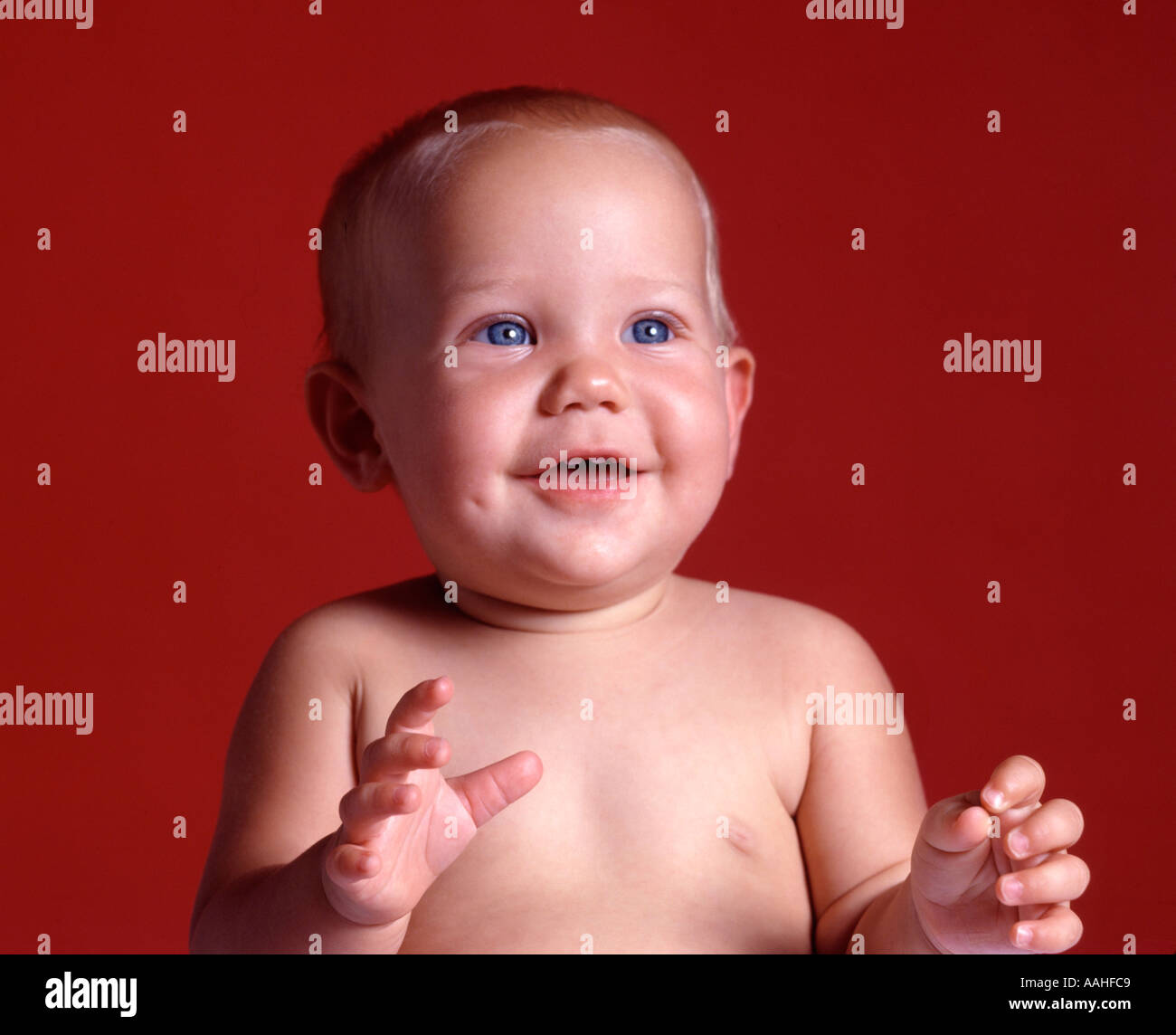 beautiful baby closeup Stock Photo