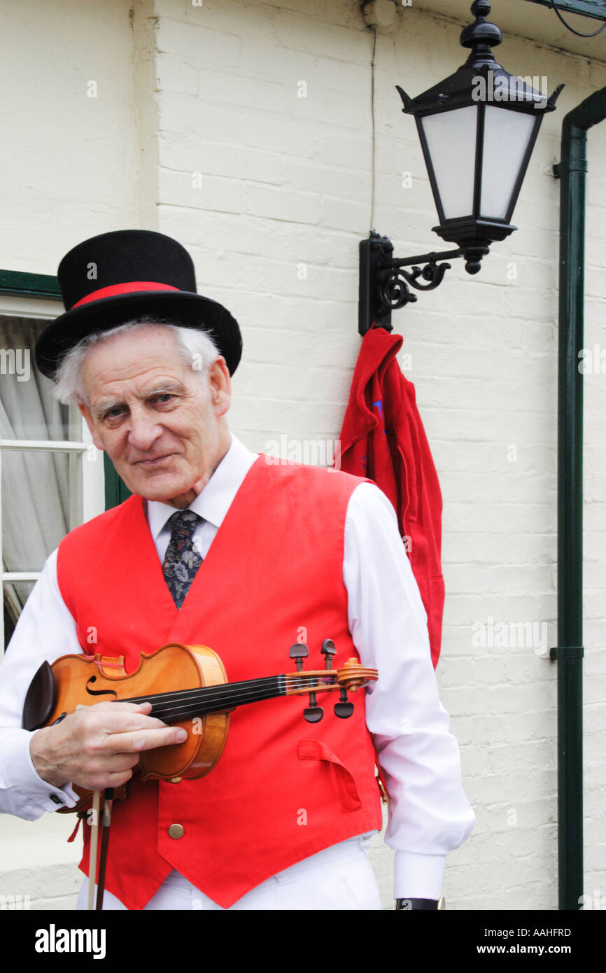 The Milton Morris Fiddle Player. Stock Photo