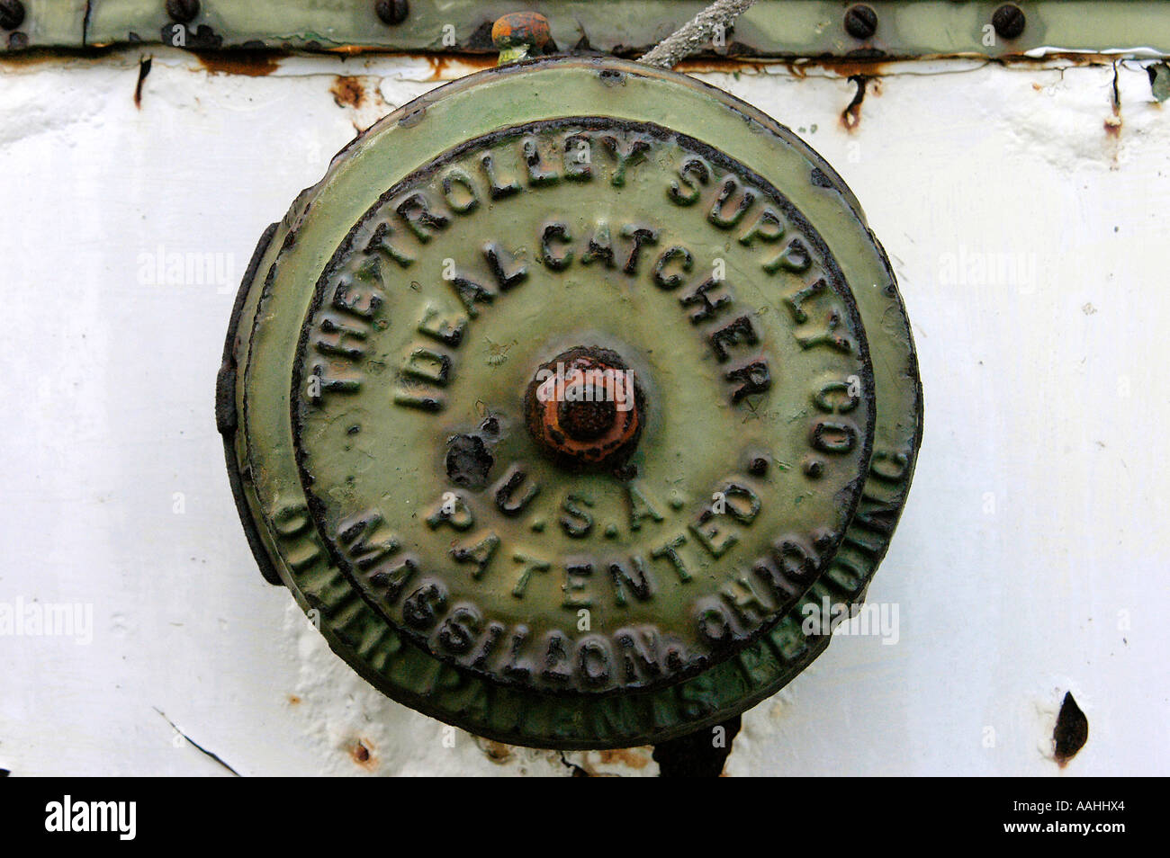 Trolley Supply Co. Metal Ideal Catcher Plate Stock Photo