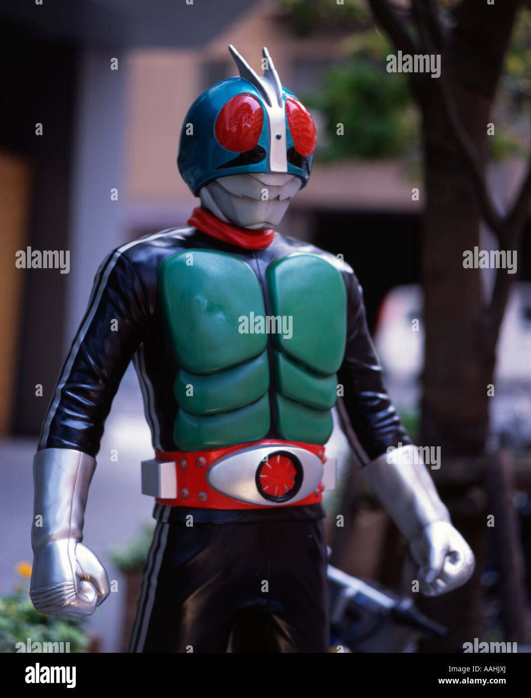 Kamen Rider, Masked Rider, Japanese anime manga cartoon character created by Shōtarō Ishinomori Stock Photo