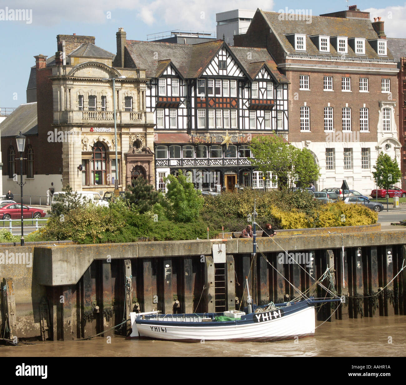 South Quay and The Port of Great Yarmouth Norfolk England Stock Photo