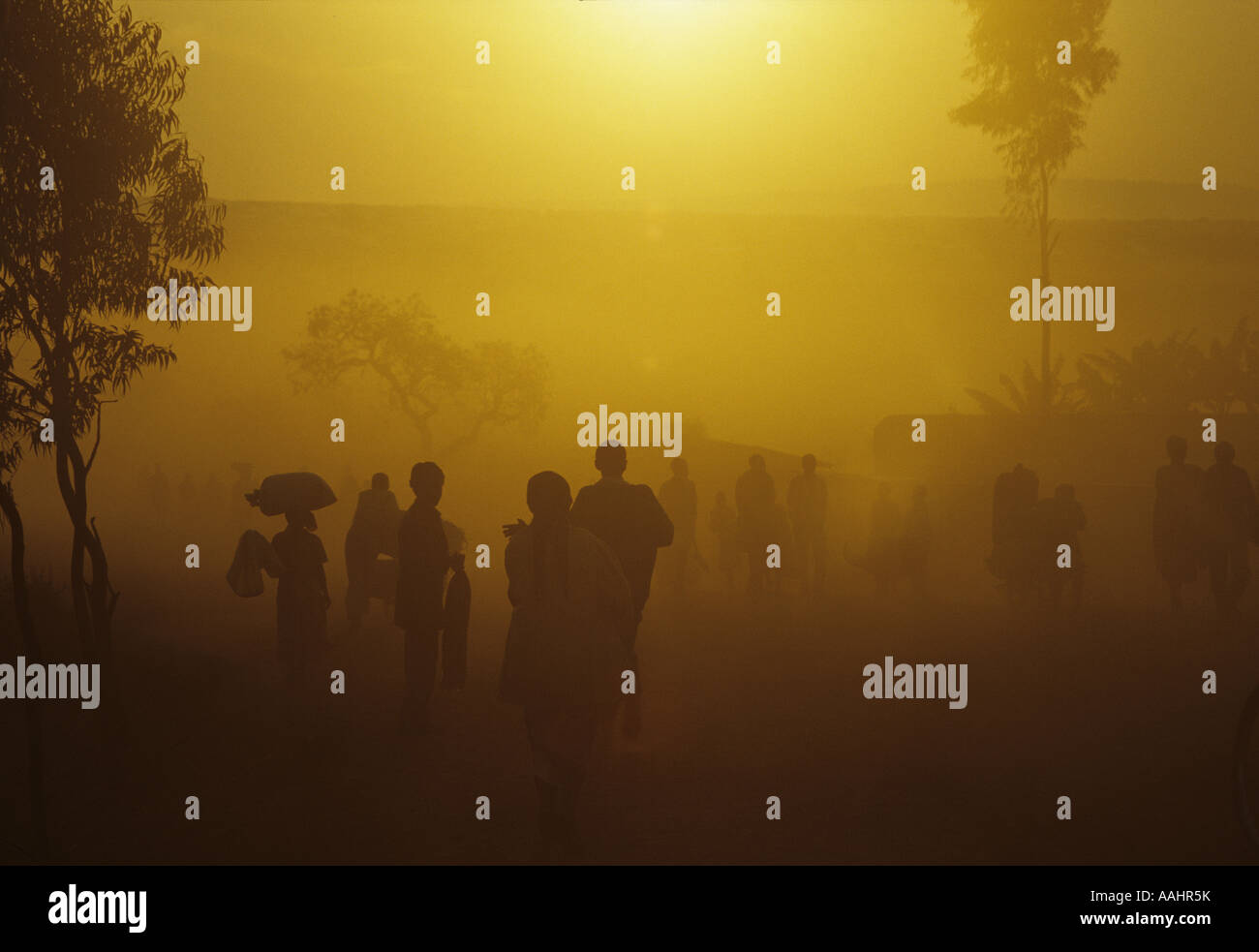 Refugee camp in Africa Stock Photo Alamy