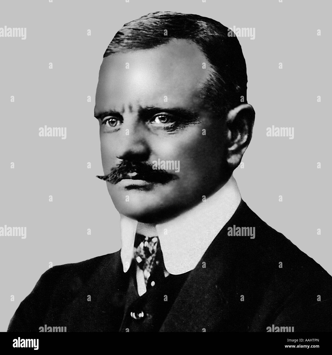 Jean Sibelius 1865 1957 Finnish Composer Postcard Stock Photo