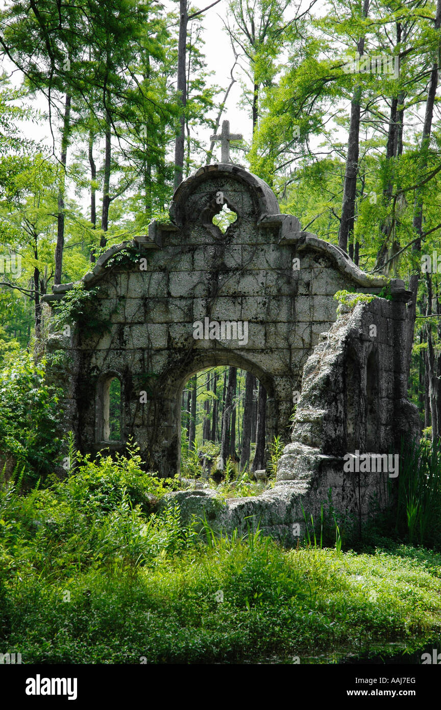old mission left over from movie The Patriot 2000 Cypress Gardens Moncks Corner SC Stock Photo