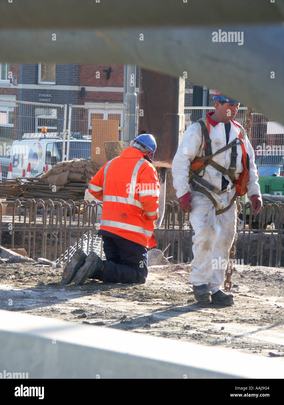 Bridge replacement works Tamworth 35 Stock Photo